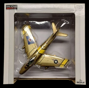 Nice Die Cast F-86 Sabre Jet Korean War 50th Ann Gold F86F : Spec Cast No. 42005 - Picture 1 of 6