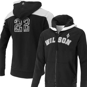 WNBA A'Ja Wilson #22 Hoodie mit durchgehendem Reißverschluss Las Vegas Asse schwarz grau Damengröße S neu mit Etikett - Bild 1 von 7