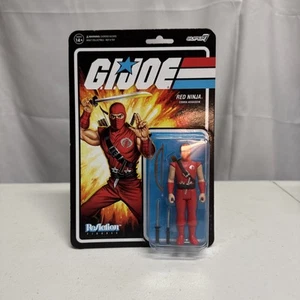 G.I. Figura Joe Super7 Reaction Red Ninja Target Exclusiva - Imagen 1 de 4