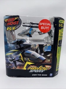 NEW Spin Master Air Hogs RC Havoc Sport Gray Blue 2004 Helicopter Sealed - Picture 1 of 9