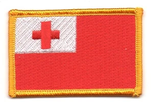TONGA FLAGGE PATCH PATCHES ABZEICHEN BÜGELBILD NEU BESTICKT - Bild 1 von 1