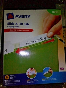Avery Slide and Lift Tab Hängeordner, grün, Letter-Format, 3 Packungen à 12 - Bild 1 von 8