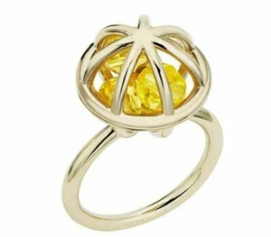 Atelier Swarovski Mary Katrantzou Nostalgia Sphere Ring Yellow 52 55 58 NIB $249 - Picture 1 of 2