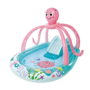 Intex Friendly Octopus Kids/Childrens Inflatable Pool Play Center Toy w/ Rings - Picture 1 of 10