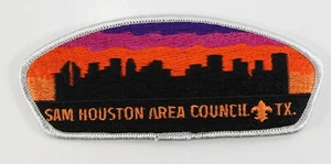 Vintage Sam Houston Council Cityscape No Lights Boy Scout BSA CSP Shoulder Patch - Picture 1 of 4