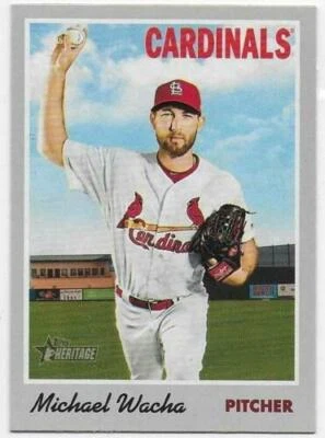 2019 Topps Heritage #119 Michael Wacha St. Louis Cardinals - Image 1 of 2