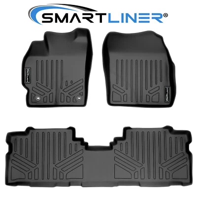 SMARTLINER Custom Fit Floor Mats 2 Row Liner Set OEM 2012-2017 Toyota Prius V - Image 1 of 4