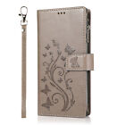 Case For Samsung S20 S21 Plus Flower Embossed Pu Leather Wallet Case Phone Cover