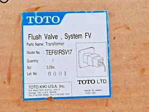 Toto Transformer Flush Valve System FV TEF61RSV17 FREE SHIPPING - Picture 1 of 8