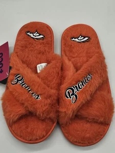 DENVER BRONCOS NFL DAMEN SCHRIFT WORTMARKE FELL KREUZ SLIDE - Bild 1 von 3