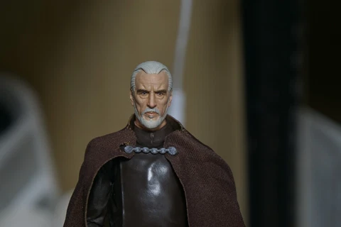 1/12 StarWars Black Series Count Dooku custom painted head Cover