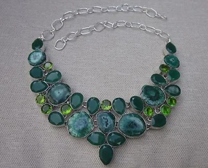 Kate Spade secret garden stud earrings yellow + GEM EMERALD GREEN STONE NECKLACE - Picture 1 of 11