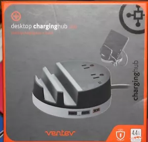 Ventev Desktop Charging Hub S500 w/ 4.4A, 2 AC Outlets & 3 USB Ports DESKHUBVNV - Picture 1 of 1