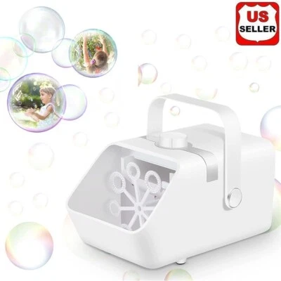 Automatic Bubble Machine Maker High Output Auto Blower DJ Party Stage Wedding US - Image 1 of 4