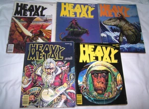 5 x Heavy Metal Fantasy Magazin USA 1977 Mai - Dezember (Magazine May-December) - Bild 1 von 8
