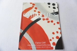2003 Christies Clarice Cliff Art Deco Auction Catalogue Leonard Griffin - Imagen 1 de 10