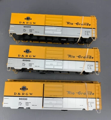 3X Lot O Scale Weaver Quality Craft Rio Grande Boxcars Mainline Scheme O2827 - Image 1 of 4