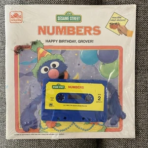Sesamstraße Golden Story Book 'N' Tape Zahlen Happy Birthday Grover versiegelt - Bild 1 von 6