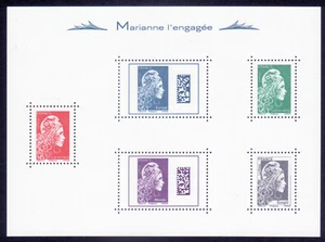 Timbre France BF 143** MARIANNE L ENGAGEE 2018 - Imagen 1 de 1