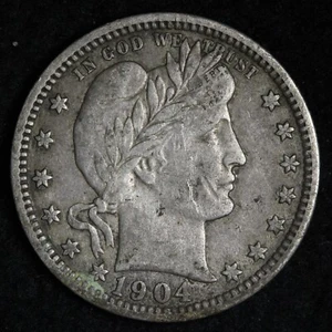 1904-O Barber Silver Quarter CHOICE XF E179 SF - Picture 1 of 2