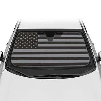 USA Flag Car Sun Shade Front Window Windshield Sunshade Cover Van Truck SUV - Image 1 of 4