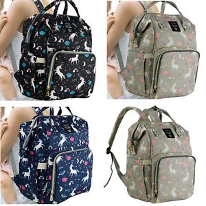 LEQUEEN Mummy Baby Diaper Bag Maternity Nappy Backpack Baby Shower Gift