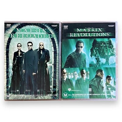 The Matrix Reloaded & The Matrix Revolutions DVD Set (4 Discs) Keanu Reeves - Image 1 of 4