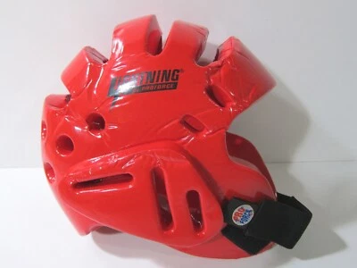 Proforce Lightning Red Protective Padded Karate Boxing Sparring Head Helmet S   - Image 1 of 4