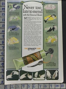 1919 LEPAGES GLUE ART CRAFT UPCYCLE MEND THRIFT HOME DECOR VINTAGE AD  BV30 - Picture 1 of 1