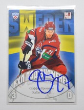2013-14 Sereal KHL Under the Flag #WCH-086 Staffan Kronwall Autograph