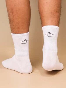 Hand Gesture Crew Socks Silly Socks for Men Funky Socks Funny Socks Novelty - Picture 1 of 3