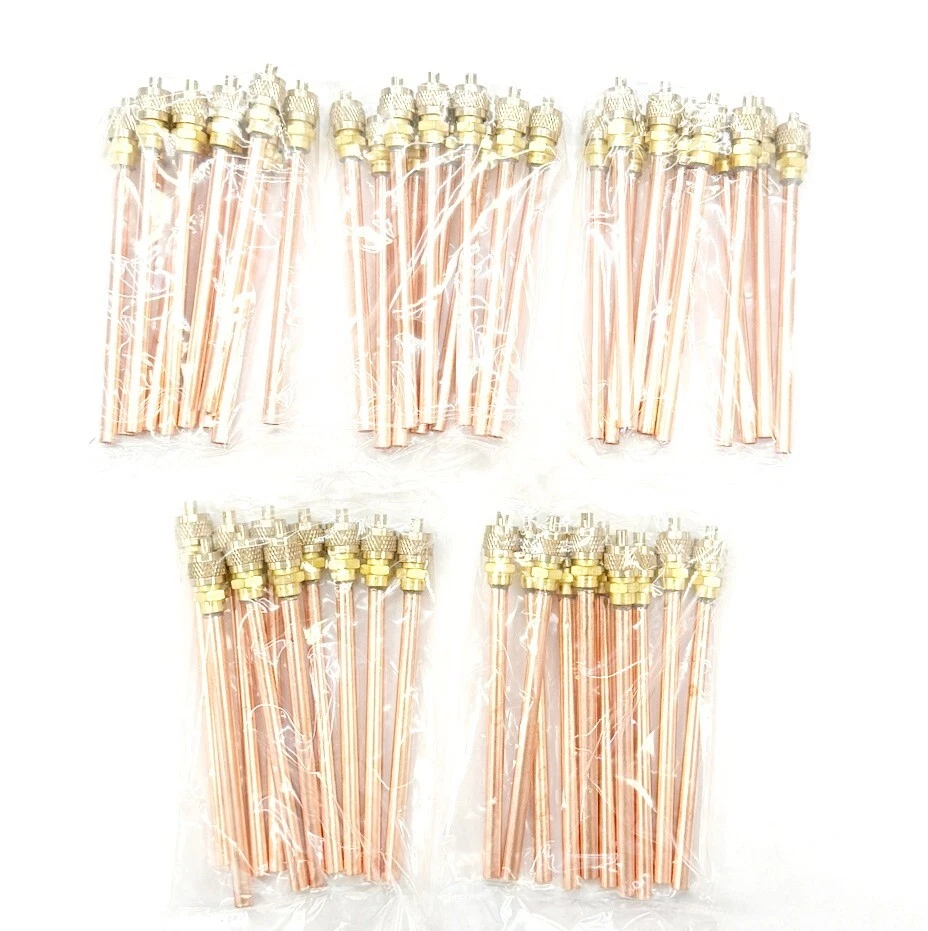 50 x Refrigeration Parts 1/4" Tail Schrader Valve-Access Valve 0.35mm - image 1 of 1