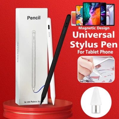 Stylus Pencil For iPad Samsung Galaxy Tablet iPhone Phone Capacitive Screen Pen - Image 1 of 4