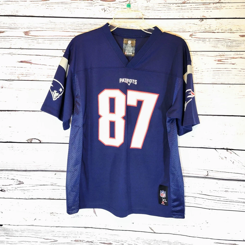 Official NFL Team Apparel New England Patriots 87 Gronkowski Size XL - Image 1 of 4