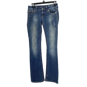 Jeans Miss Me vita media bootcut impreziosito ricamato 26x32 JP5398B western - Foto 1 di 8