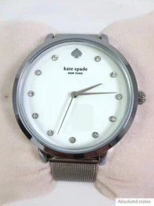 NEW Kate Spade Monterey Silver Stainless Steel Mesh Strap Watch KSW1559 NIB - Picture 1 of 7