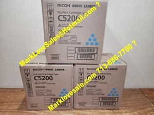 Cartouche d'impression cyan Ricoh Pro C5200 C5210 S (3) 828425 boîtes scellées d'origine - Photo 1/16