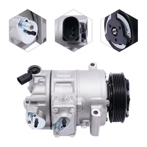 Air Compressor With Clutch For Volkswagen Beetle CC Golf GTI Jetta 2006-2015 - Picture 1 of 7