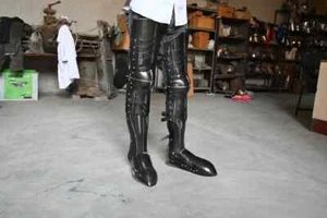Medieval Full Leg Guard Handcraft Armor Greaves Knight Larp Cosplay Leg Armor - Picture 1 of 10
