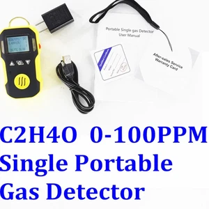 C2H4O Nitrogen Dioxide Portable Gas Detector USB Recharge Water Proof 0-100PPM - Picture 1 of 12