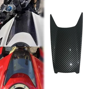 Carbon Fiber Fuel Tank Pad Cover Fit For Triumph Street Triple 765R RS 2023- - Picture 1 of 9