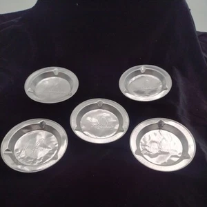 Vintage McDonald's Aluminum Table Ashtray Lot Of 5 - 3.5 Inch Diameter 70s NOS - Picture 1 of 4