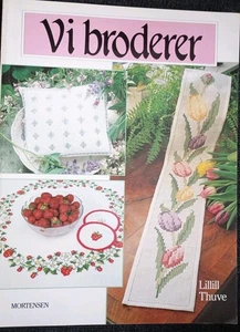 Suecia Lillill Thuve Navidad X Stitch, Hardanger Vintage Libro de Patrones 1990 - Imagen 1 de 16