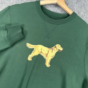 J Crew Sweatshirt Mens Small Golden Retriever Dog Graphic Crewneck Pullover - Picture 1 of 16