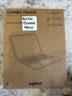 Logitech Combo Touch iPad Pro 11-inch (M4)(2024) Keyboard Case - Midnight Black - Image 1 of 4