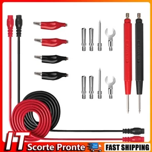 16Pcs Test Hook Test Probes Lead Kit Banana Plugs Multimeter Test Leads Kit IT - Bild 1 von 12