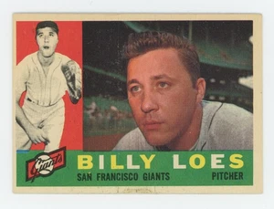 Topps 1960 Baseball Card UNGRADED #181 Billy Loes San Francisco Giants - Picture 1 of 2