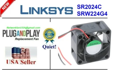 1x Quiet Sunon Fan for Cisco Linksys SR2016 SR2024C SRW224G4 SR224G Fan - Image 1 of 4
