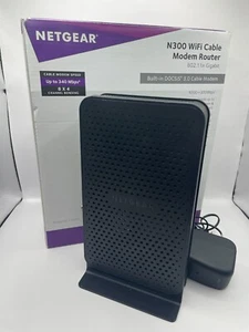 Cable módem router WiFi Netgear C3000 N300 DOCSIS 3.0 cable módem - Imagen 1 de 14