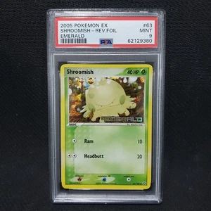 2005 Pokemon: SHROOMISH 63/106 - [Reverse Holo] - [EX Emerald] - Mint - PSA 9 - Picture 1 of 2